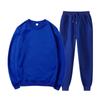Completo Sportivo Unisex in Pile Monocolore - Felpa con Cappuccio Girocollo & Pullover Largo