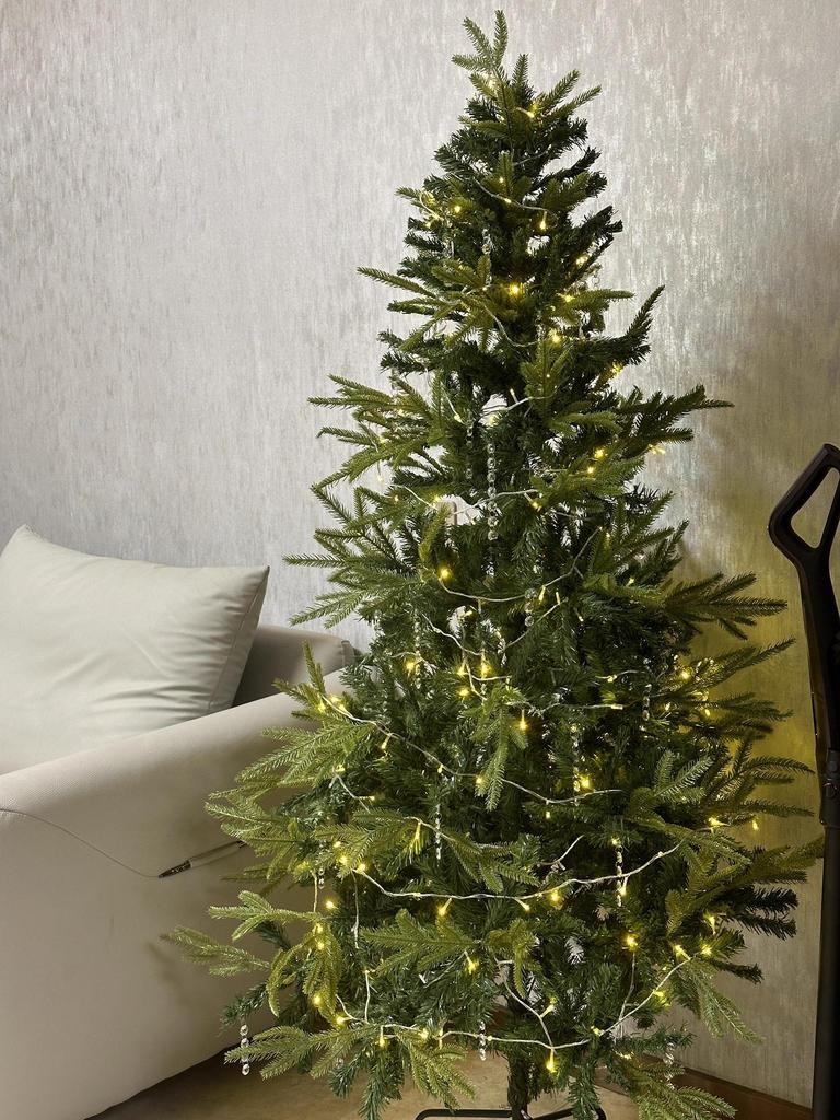 Christmas Tree With Lights Artificial PE +PVC Christmas Tree