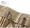 Men's Plus Size Loose Fit Elastic Waist Workwear Pants for Autumn and Winter.