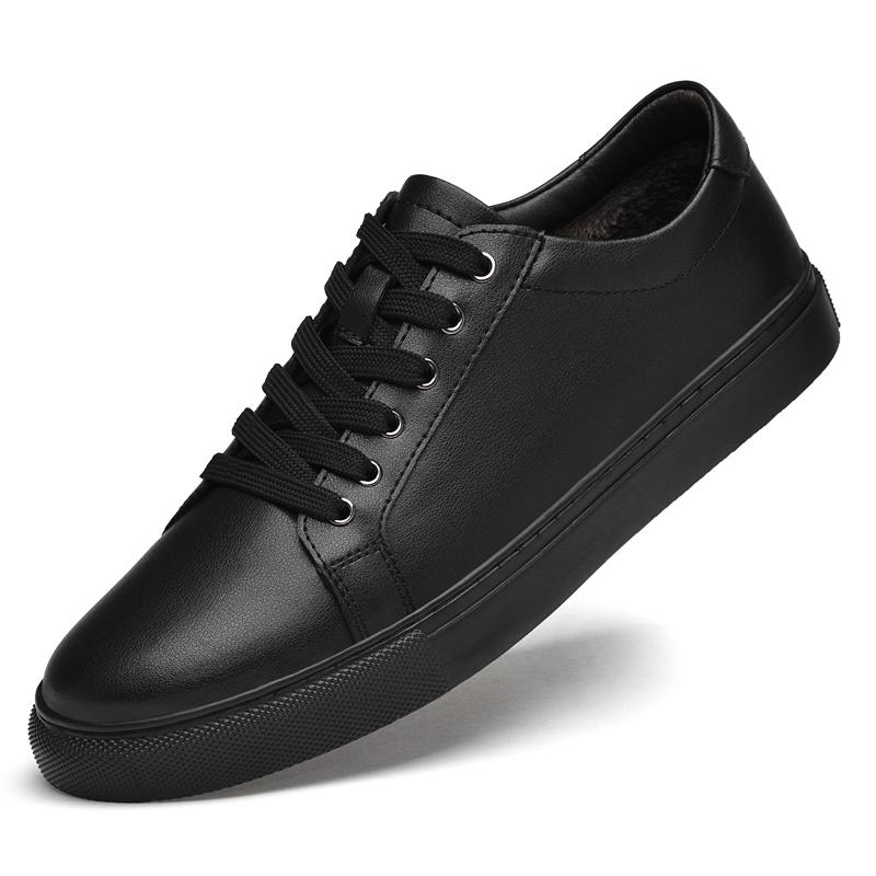 

Мужские зимние мокасины с мехом, мужские оксфорды из натуральной кожи, модная обувь на шнуровке, оксфорды на плоской подошве для вождения, лодочные туфли 48 чёрный