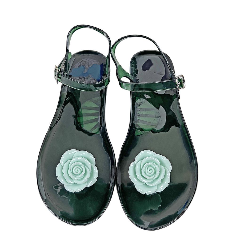 Summer Women's Camellia Fruit Soft Bottom Jelly Sandals