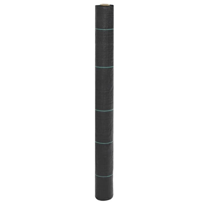 VidaXL Black Weed Control Membrane 1x150 M PP, Weed Control Fabric, Weed Control Membrane 4005183