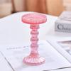 Creative High Footed Glass Candlestick Dining Table Wine Cabinet Decor Candle Stand Centerpiece for Table Wedding Dinning Party