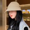 Women's Foldable Sunhat Summer Outdoor Beach Fisherman Hat Sunscreen UV Protection Cap Adjustable Polyester Wide Brim Buckle Cap