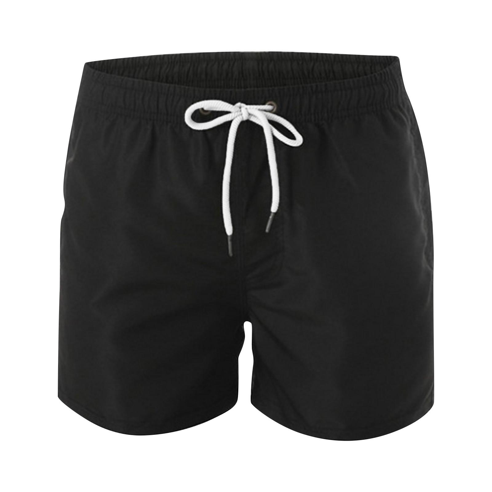 

Модные мужские летние пляжные брюки, спортивные повседневные шорты с укороченными брюками XXXXL чёрный