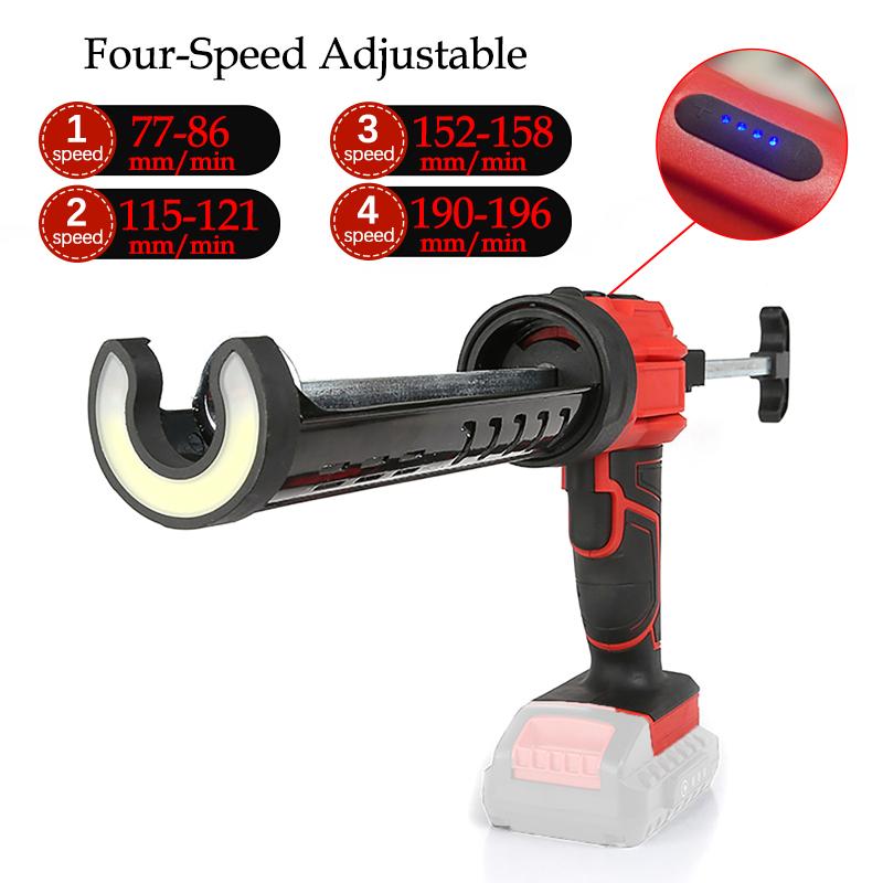 Wireless Electric Caulking Gun 18V Glass Glue Seam Filling Gun Electric Sewing Glue Tool for Kitchen Bathroom Doors and Windows