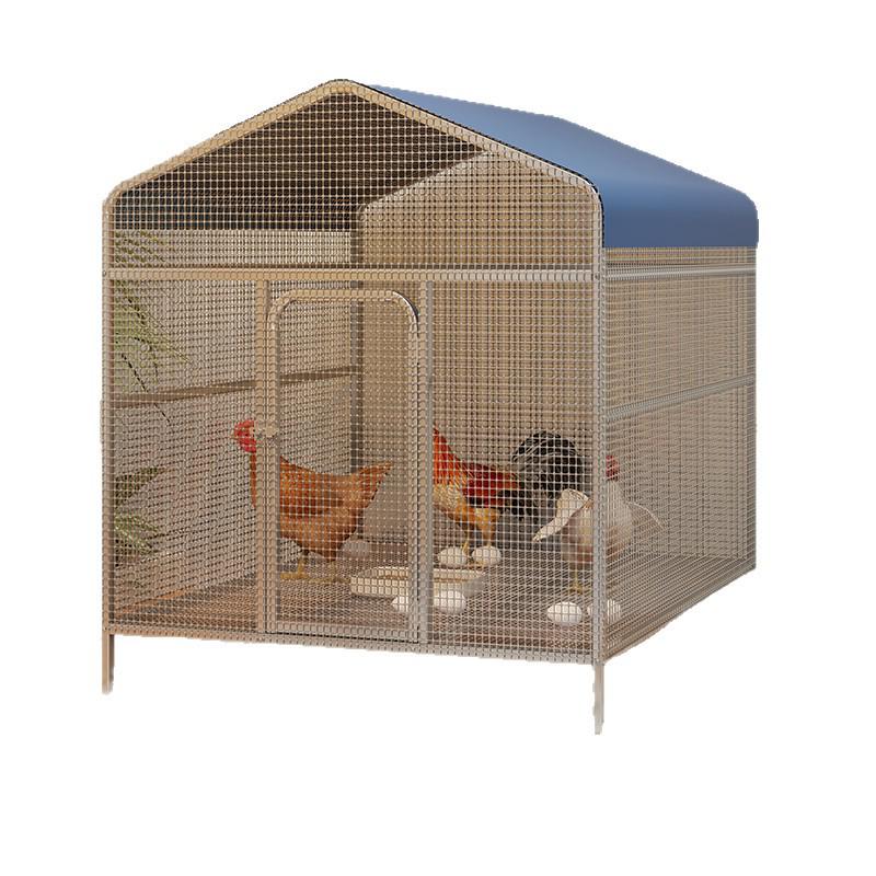 Reinforced Poultry & Rabbit Coop: Rodent & Weasel-Proof, Excellent Droppings Leakage, Thickened Bottom