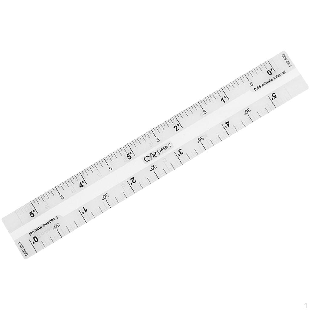 Acrylic Clear Ruler Accurate Educational 1:24000 Reading Portable Learning Maptool for Utm, Usng,