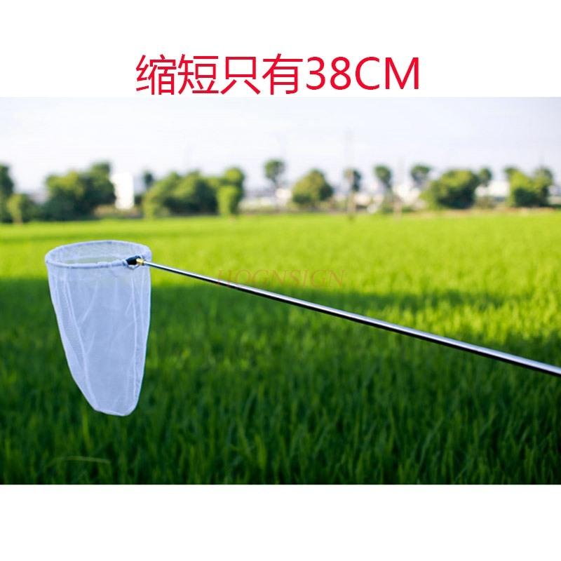 Butterfly Net Telescopic Fishing Net Shrimp Small Fishing Net Pocketstainless Steel Children'S Insect Catching Net