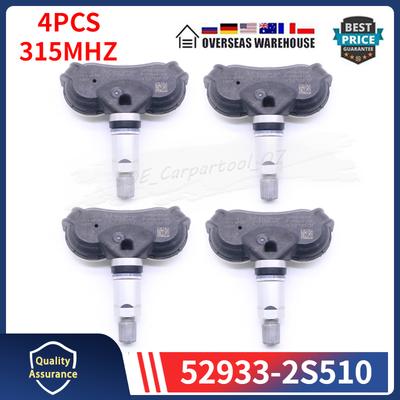 315MHZ TPMS 52933-2S510 Czujnik Ciśnienia w Oponach Samochodowych 4 SZT. Do 2014-2015 Hyundai Tucson 2014-2016 Kia Sportage 529332S510U