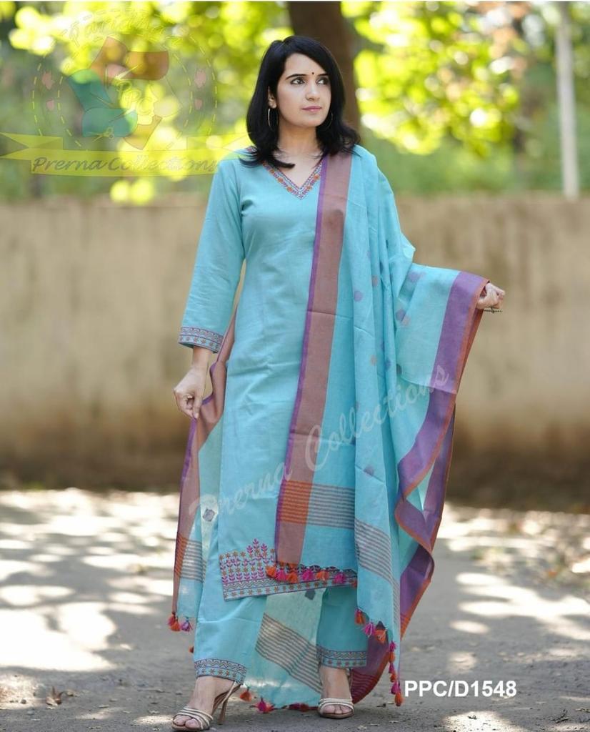 Indian Women Designer Kurta Pant Dupatta Set Bollywood Top Tunic Kurti Salwar Suit Dress