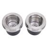 2Pcs Boat Trailer Bearing Protectors with Covers 2.717in Diameter Stainless Steel Wheel Center Grease Cover