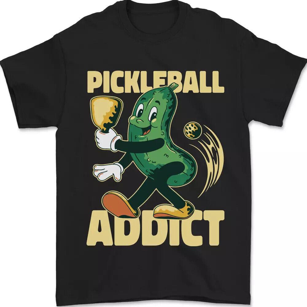 Hot Sale!!! Funny Pickleball Addict Unkisex Gift T-Shirt S to 5XL Unisex T-Shirt