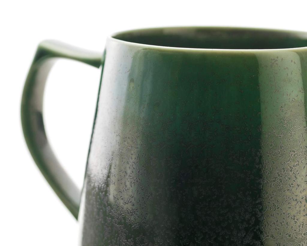 Cores Kiki Mug C811GR, Green, 320ml, Made In Japan, Microwave and Dishwasher Safe, Delicately Crafted