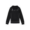 Off-White Letter Print Hoodie Unisex Black OMBB021F172460441019
