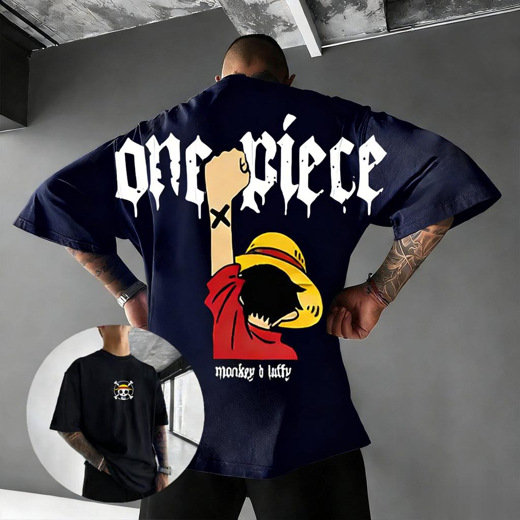 Oversized Vintage One Piece Luffy Anime T Shirt Men Women Short Sleeve Tee Streetwear Casual Tops Graphic Tee 2026 Summer Y2k