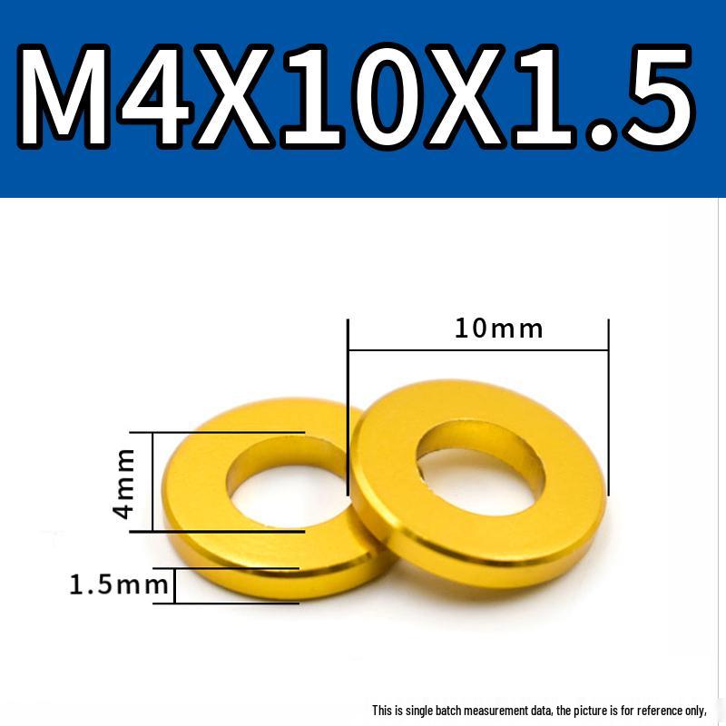Colorful Aluminum Alloy Flat Washer & Spacer (M4/M5/M6/M8)