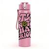 1PC It Is Not That Serious Text Print 750ml Color Plastic Sports Water Bottle Leakproof Flip Straw Lid Suitable for Sports Office Home Use