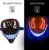 [Ahuimin] LED Mask, Cosplay, Scary, Masquerade, Party, Horror Mask, Funny, Costume, Event, Party, Christmas, School Festival. Requires two AA