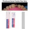 7 ks/krabička Zubní flexibilní vláknový proužek Fixační proužky na zuby Světlem tuhnoucí vazebné retainery Zubní materiály