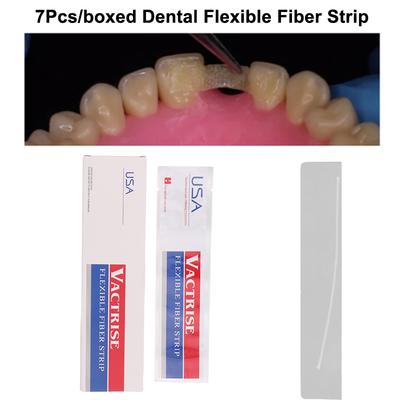 7Pcs/Boxed Dental Flexible Fiber Strip Tooth Fixation Strips Light Cure Bonding Retainers Dental Materials