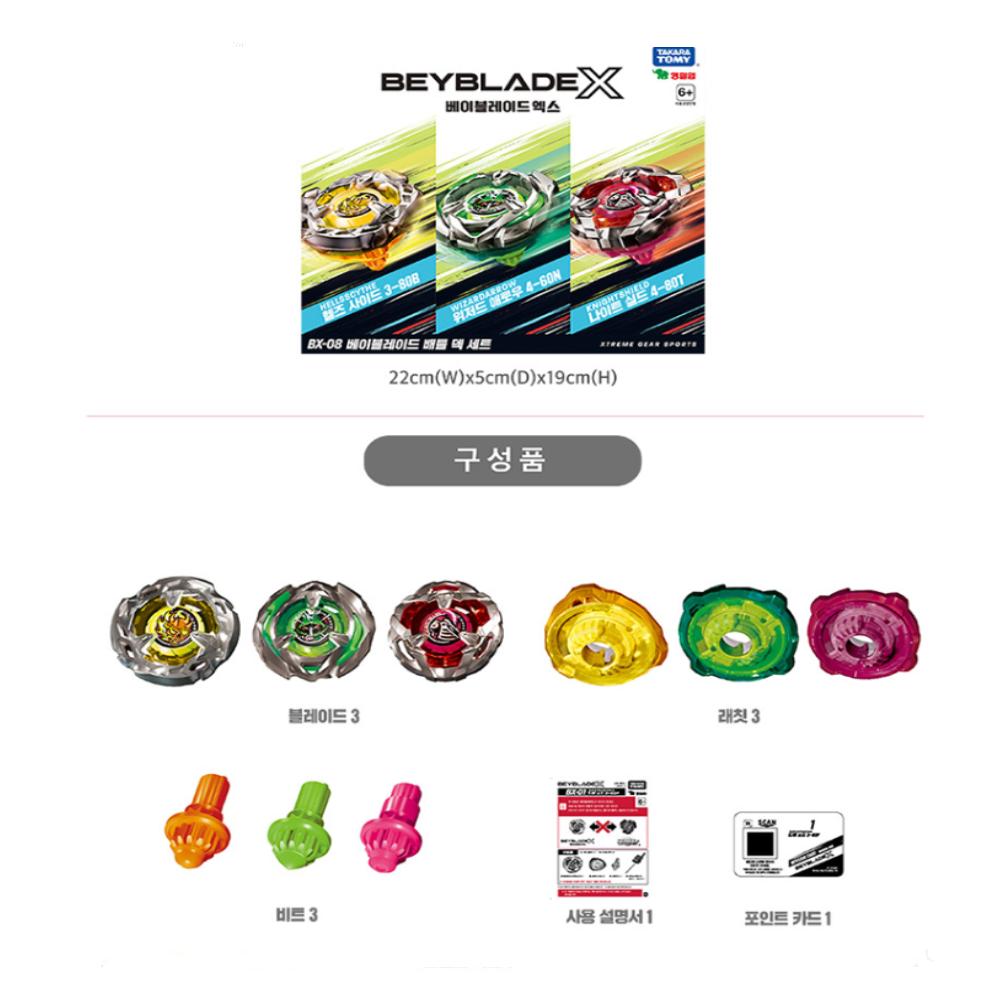 Takara Tomy Beyblade X BX-08 3on3 Balíček