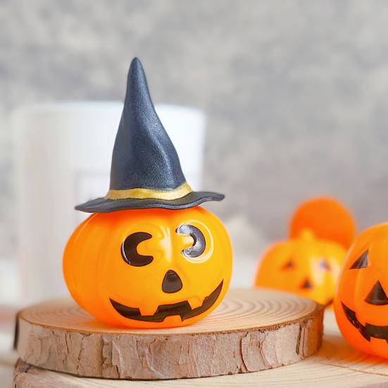 24 Pcs/Set Mini Witch Hat with Mini Broom Miniature Straw Brooms Plastic Witch Hat Set for Halloween Party Decoration