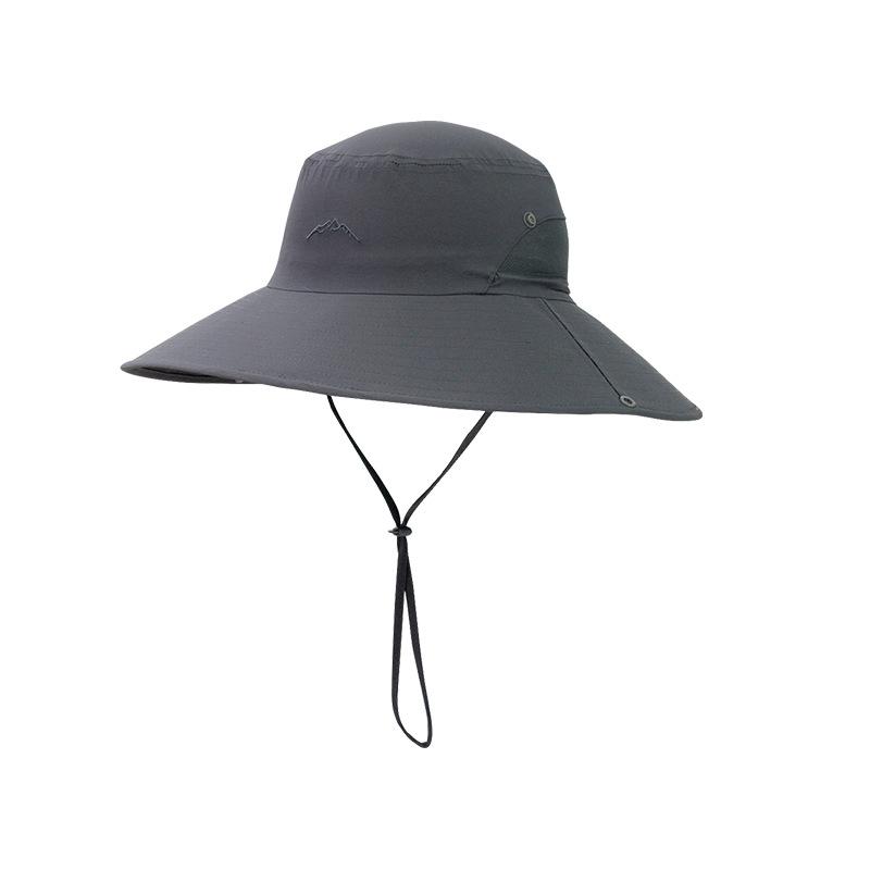 Summer Outdoor Sunscreen Hat UV Protection Big Eaves Bucket Hat Breathable Sun Hat Anti Splashing Fishing Hat