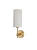 European simple all copper wall lamp cloth art American villa living room dining room bedroom bedside lamps into the hallway