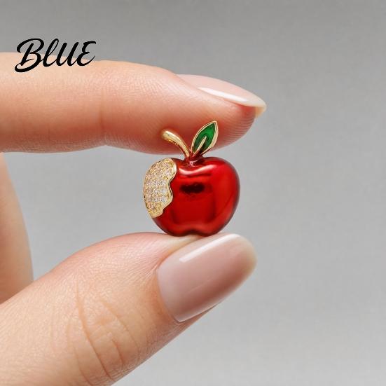 Safety Success Symbol Pin Brooch for Women Fruit Shape Lapel