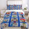 3pcs Donald Duck & Friends Character Printed Quilt Set Soft and Comfortable Quilt Cover for Bedroom, Guest Room Bedding Set