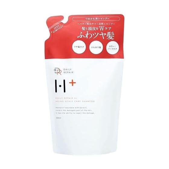 DRH+ Daily Repair H+ Scalp Shampoo [Hematin Aging Care Damage Repair] Refill 350g Guarantee Card Included