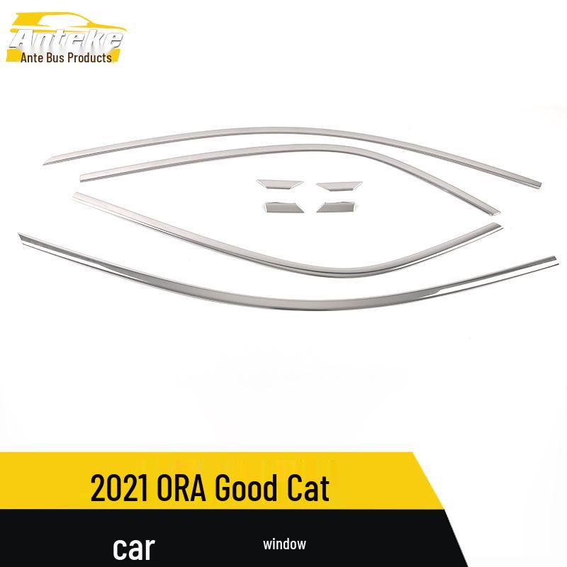 ORA Good Cat Car Window & Body Stainless Steel Trim: Anti-Scratch Bright Strip for 21 Models