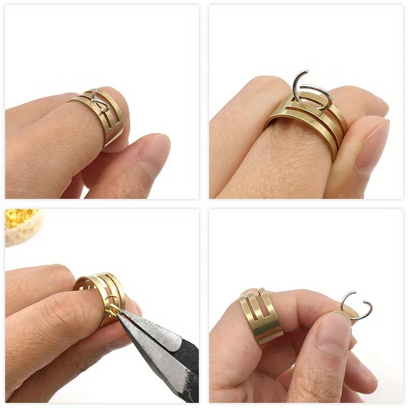 970Pcs DIY Jewelry Earring Accessories 4/5/6/7/8/10mm Single Loop Hanging Ring Ornament Open Ring Earring Chain Material Boxed