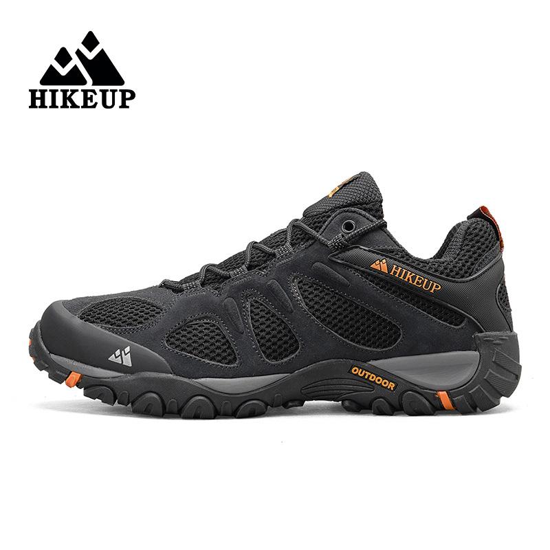 HIKEUP Herrenschuhe Atmungsaktiv Spritzwassergeschützt Outdoor Wanderschuhe Bergsteigen Sport Herren Jagd Trekking Sneaker