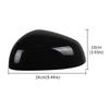 Left/Right Wing Mirror Cover Cap Casing For Smart Fortwo 2015 2016 2017 2018      2024 Gloss Black Replace