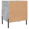 Nightstands (2 Pcs) Concrete Grey 40 X 35 X 47.5 Cm Particleboard