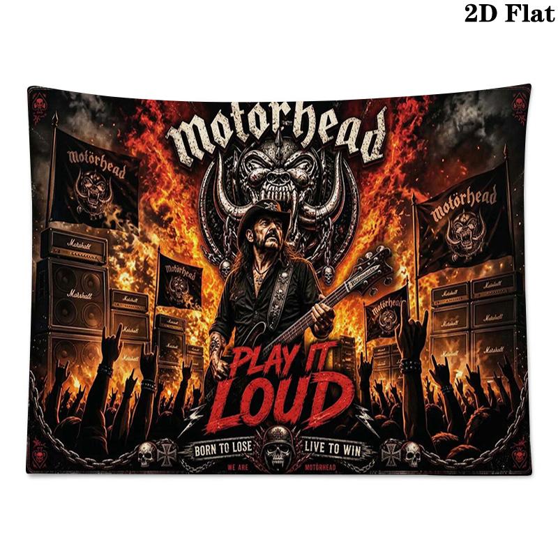 Tapestry Motorhead Estetyczna Dekoracja Ścienna Drukowany Materiał Koc Dekoracyjne Tapiserie do Sypialni Salonu Wystrój Domu