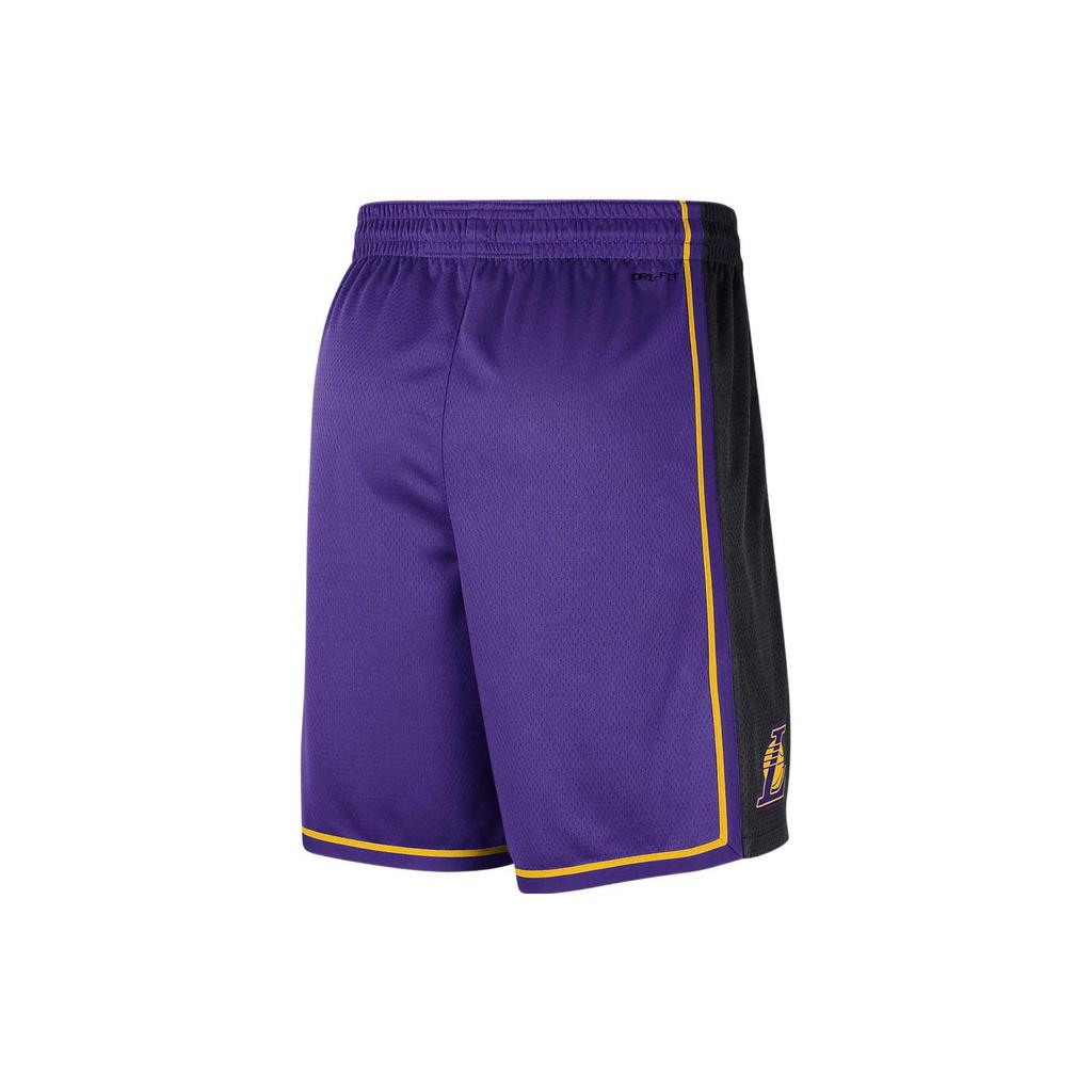 Jordan NBA Los Angeles Lakers Statement Edition Swingman Dri-FIT Shorts Purple/Yellow Men Streetwear DO9432-504