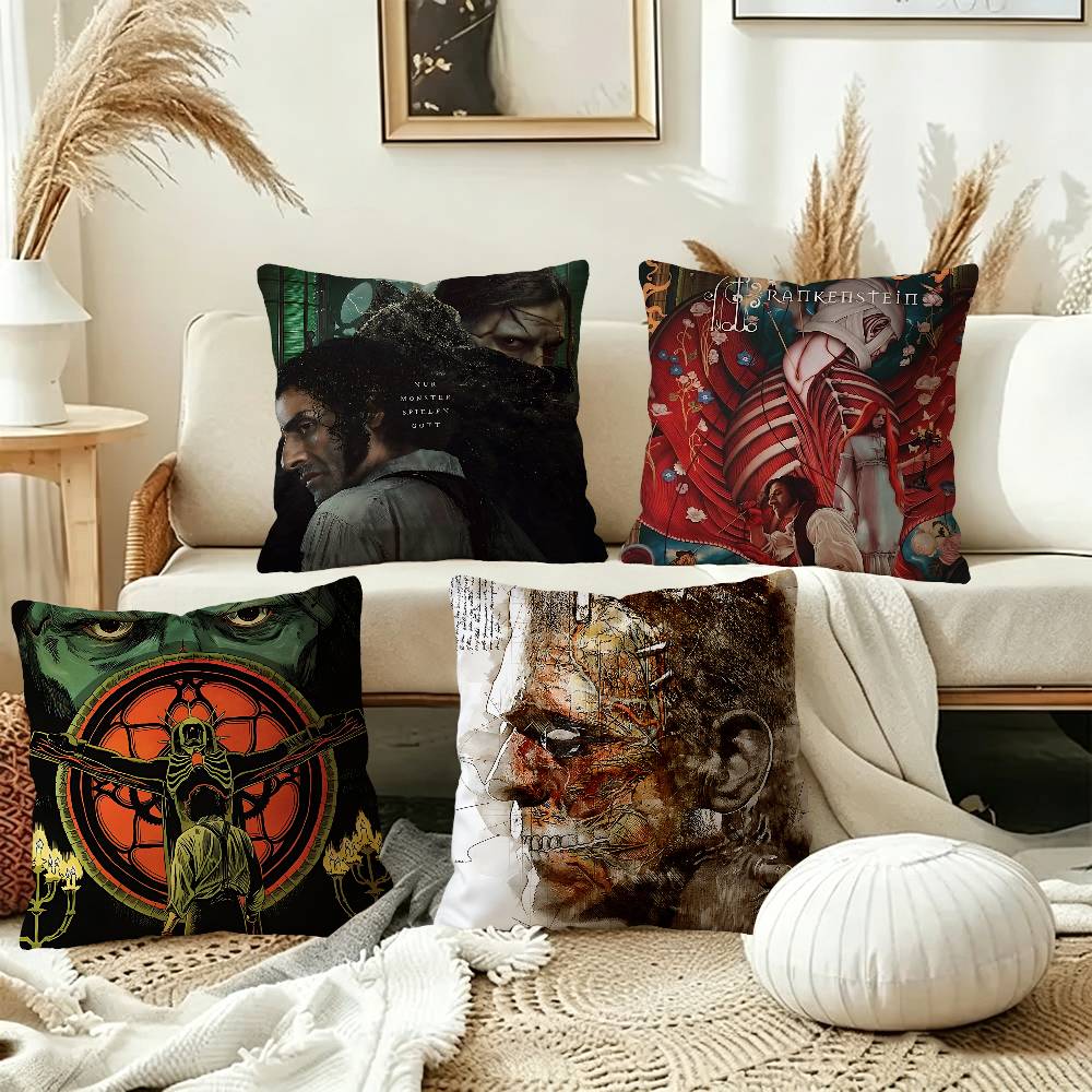 Frankenstein Film Canvas Printed Pillowcases Home Bedding Decorative Pillow Cover Wedding Super Soft Pillow Case