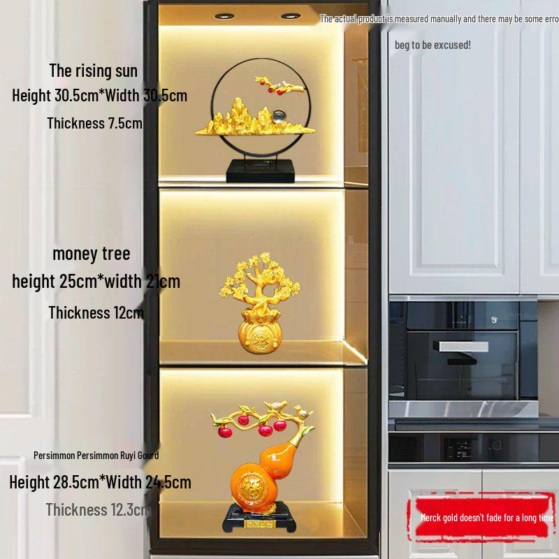 Luxury Wine Cabinet Ornaments for Living Room Entrance Decoration