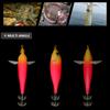 83mm Luminous Squid Lure Night Fishing Lamp Hook Double Hook Cuttlefish Attracting Lure Fish Shaped for Saltwater Freshwater