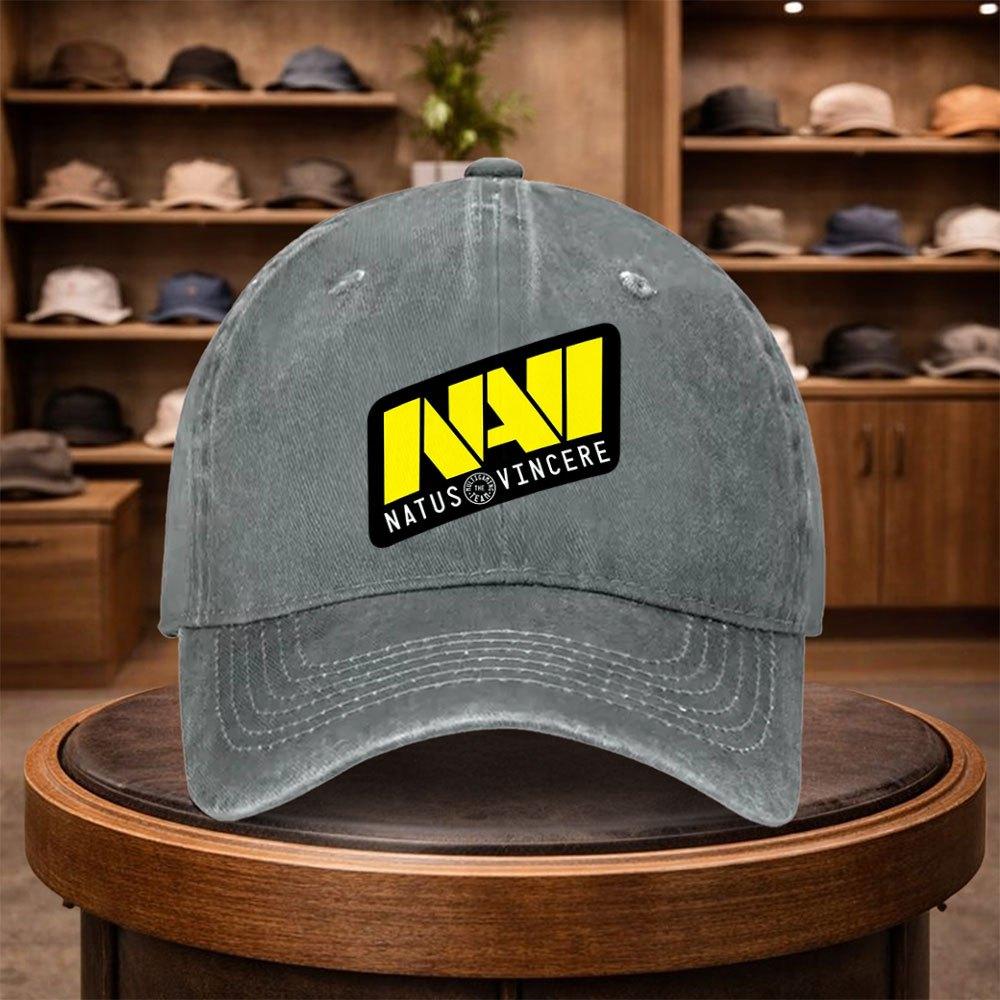 A Natus Vincere Printed Baseball Cap a Casual Duckbill Hat Stylish And Adjustable for Outdoor Use Suitable for Travel And Bea