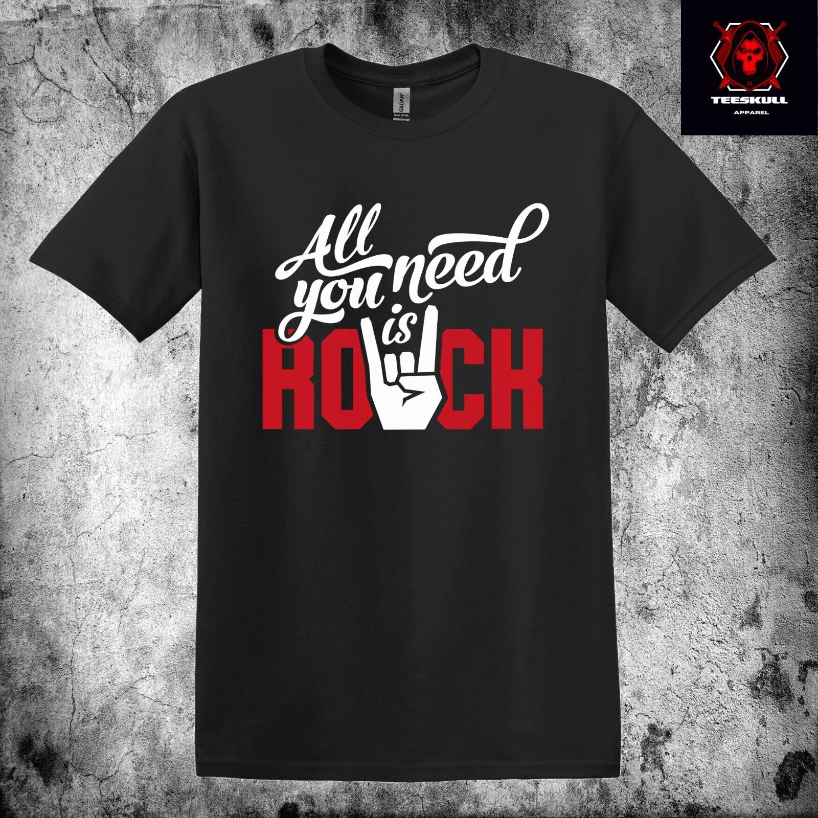 26 All You Need Is Rock Heavy Metal Rock Band Unisex Heavy Cotton T-SHIRT S-3XL Unisex T-Shirt L