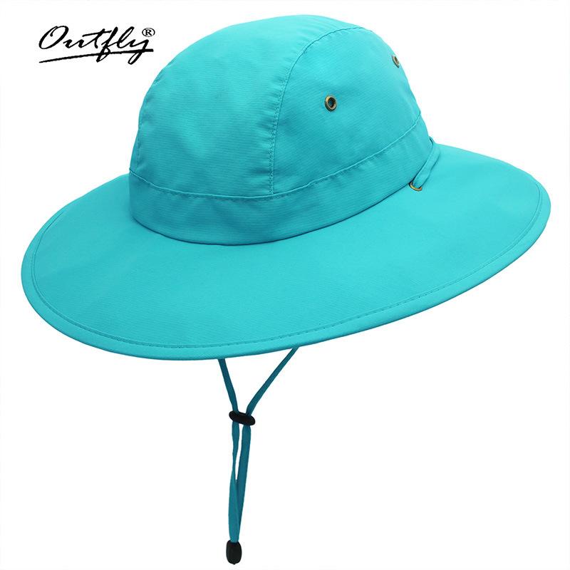 Summer sunshade bucket hat men's sunscreen UV protection big eaves hat outdoor water splashing rain hat