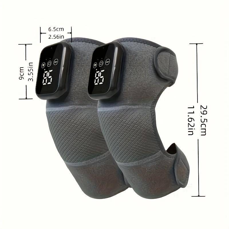 3in1 Wireless Heating Vibrator Knee Massager, 3 Modes, USB Rechargeable Lithium Battery-Polymer 1800mAh