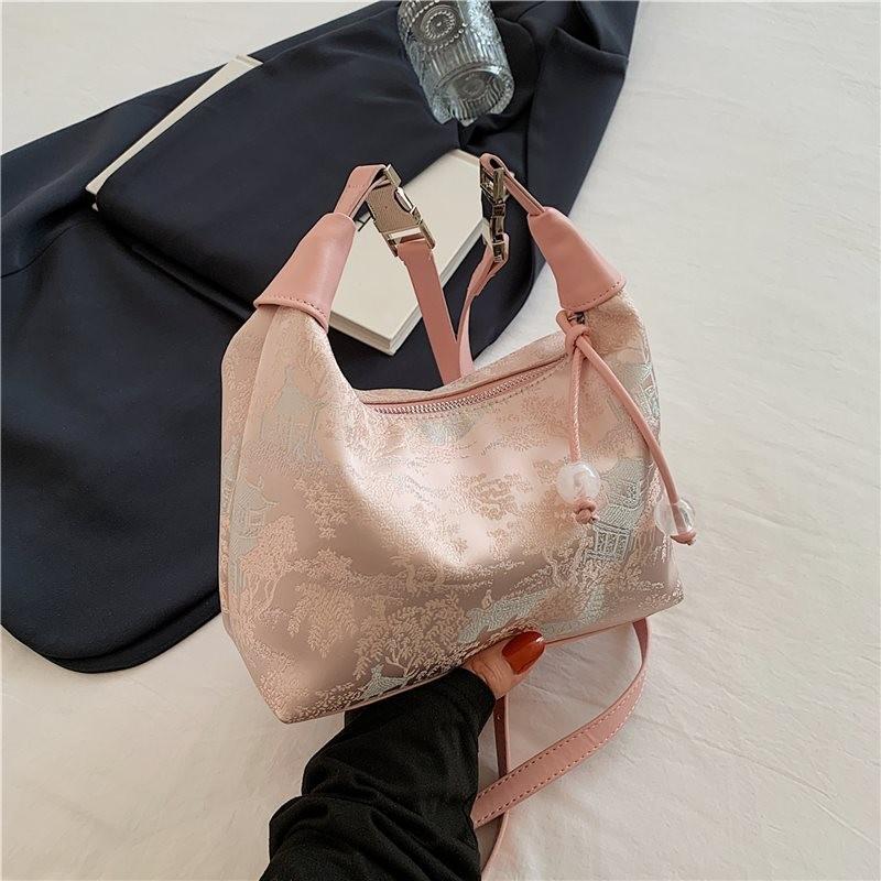 Stylish New Chinese Design Versatile Shoulder Handbag For Women With Elegant Embroidery