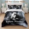 Bedding Set 1 Duvet Cover 2 Pillowcases Lady Gaga Print Soft Bed Linen Bedroom Decor