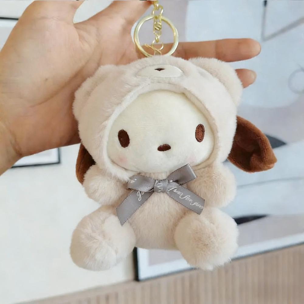 Cute 12Cm Plush Keychain For Children Pendant Kuromi Cartoon Keychain Backpack Decoration Gifts For Kids Toy For Kids Adults Children's Birthday Gift