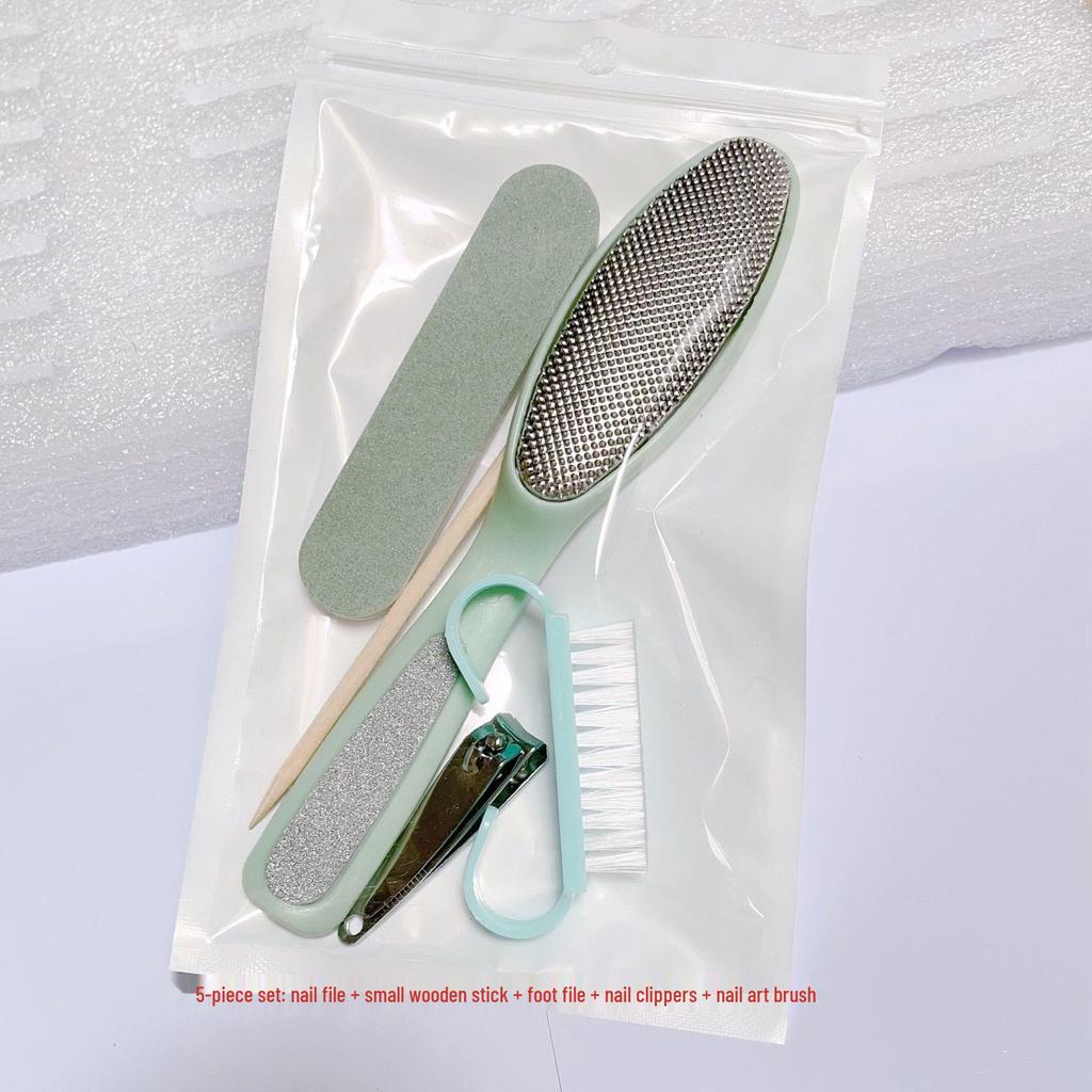 Portable PVC Cuticle Scraper & Nail Clipper Set - Nail Art Tool Kit